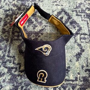 New With Tags Deadstock Vintage St. Louis Rams Visor Collector’s Retired NFL